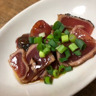 鰹のタタキ中華和え